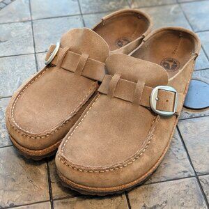 NEW Birkenstock Buckley Gray Taupe Suede size 41 (US 10-10.5) narrow